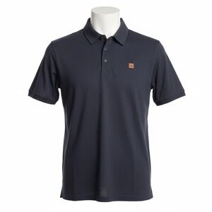 tentree Astir Polo Mens XXL Midnight Blue Heather Short Sleeve Sustainable Shirt